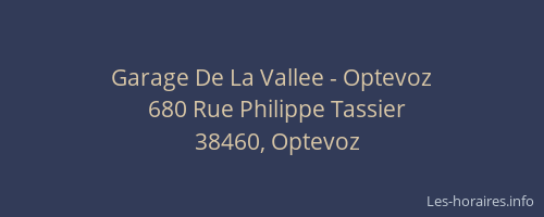 Garage De La Vallee - Optevoz