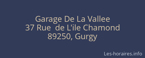 Garage De La Vallee