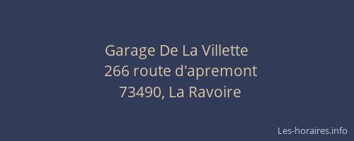 Garage De La Villette