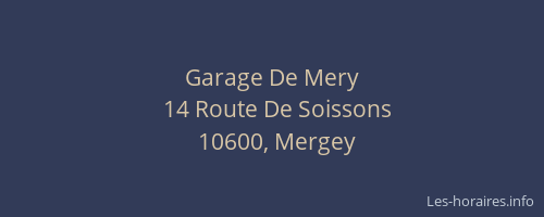 Garage De Mery