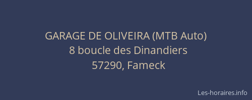 GARAGE DE OLIVEIRA (MTB Auto)
