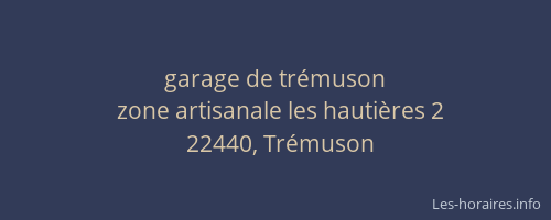 garage de tr&eacute;muson