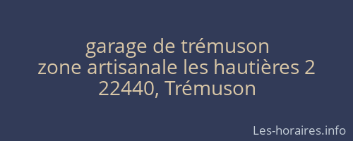 garage de trémuson