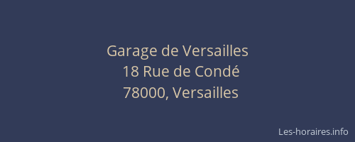 Garage de Versailles