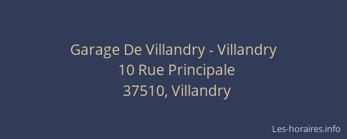 Garage De Villandry - Villandry