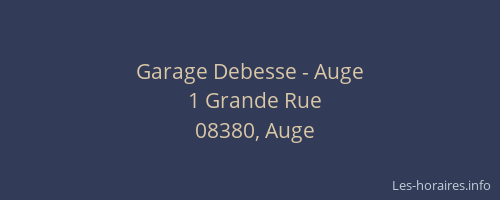 Garage Debesse - Auge