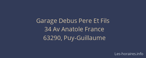 Garage Debus Pere Et Fils