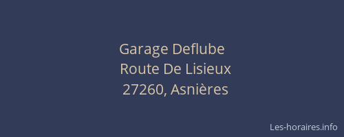 Garage Deflube