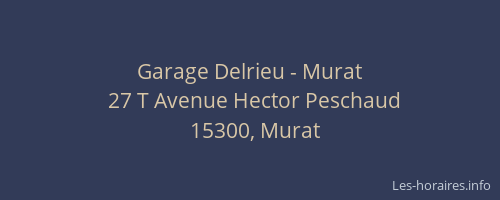Garage Delrieu - Murat