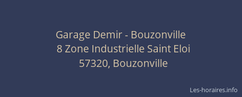 Garage Demir - Bouzonville