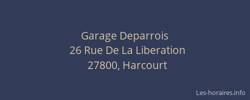 Garage Deparrois