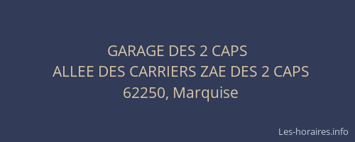 GARAGE DES 2 CAPS