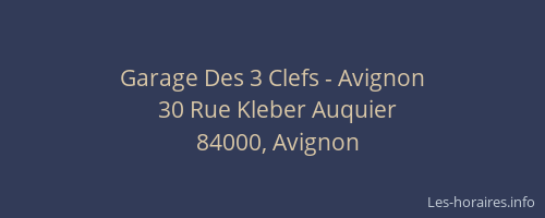 Garage Des 3 Clefs - Avignon