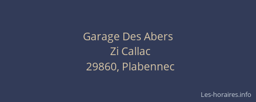 Garage Des Abers