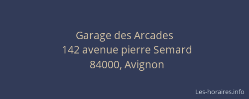 Garage des Arcades