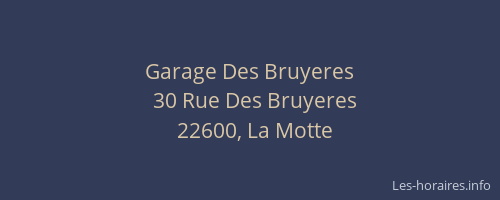 Garage Des Bruyeres