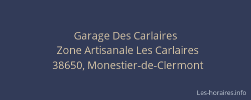 Garage Des Carlaires
