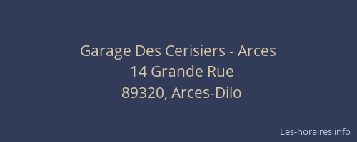 Garage Des Cerisiers - Arces