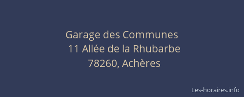 Garage des Communes