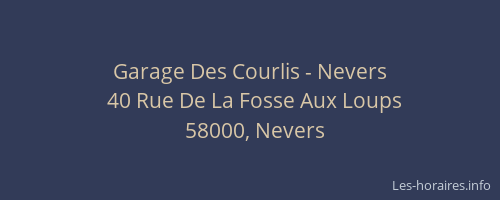 Garage Des Courlis - Nevers