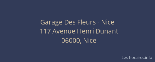 Garage Des Fleurs - Nice