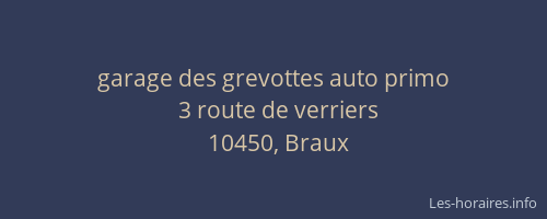 garage des grevottes auto primo