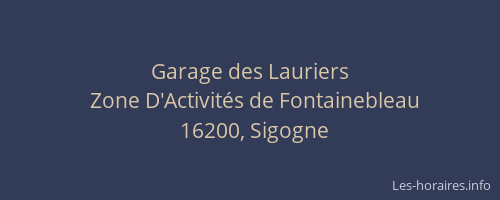 Garage des Lauriers