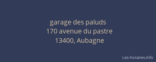 garage des paluds