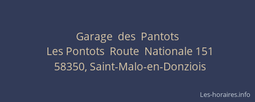 Garage  des  Pantots