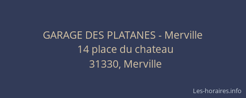 GARAGE DES PLATANES - Merville
