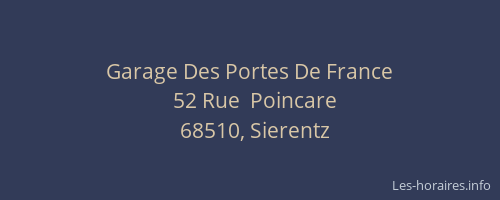 Garage Des Portes De France