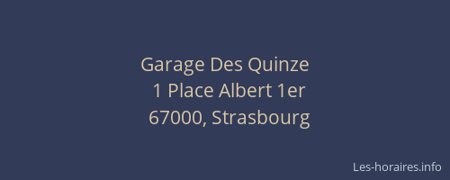 Garage Des Quinze
