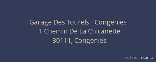 Garage Des Tourels - Congenies