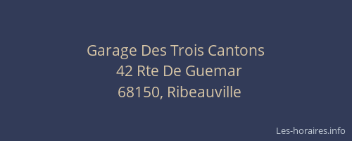 Garage Des Trois Cantons