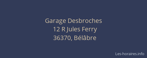 Garage Desbroches