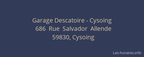Garage Descatoire - Cysoing