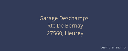 Garage Deschamps