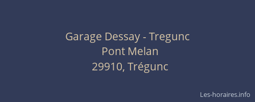 Garage Dessay - Tregunc