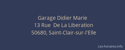 Garage Didier Marie