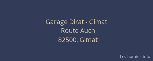 Garage Dirat - Gimat