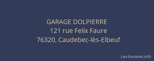 GARAGE DOLPIERRE