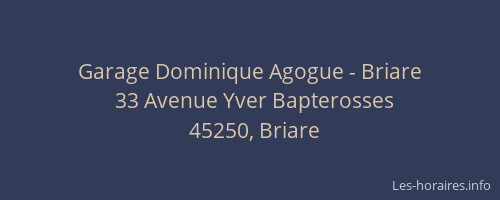 Garage Dominique Agogue - Briare