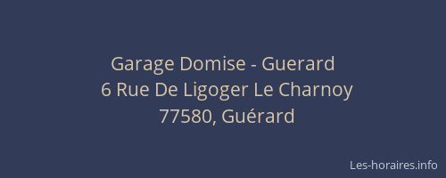 Garage Domise - Guerard