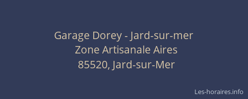 Garage Dorey - Jard-sur-mer