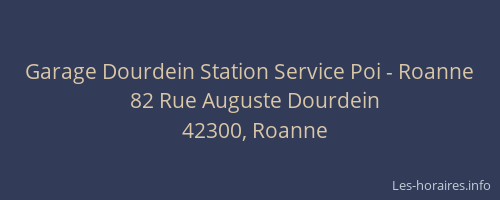 Garage Dourdein Station Service Poi - Roanne
