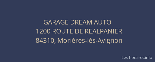GARAGE DREAM AUTO