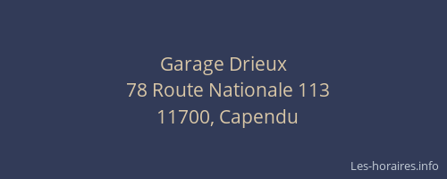 Garage Drieux