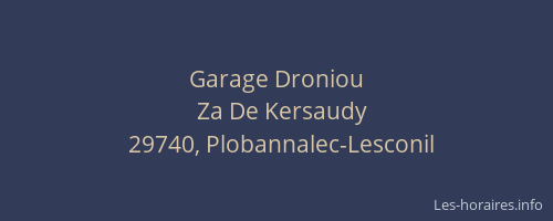 Garage Droniou