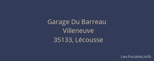 Garage Du Barreau