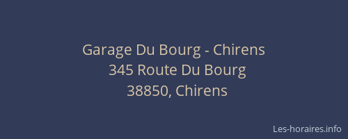 Garage Du Bourg - Chirens